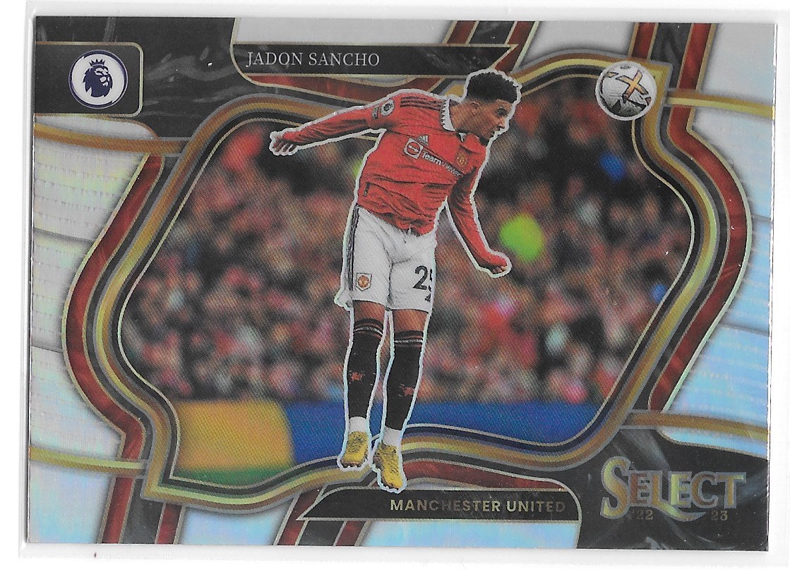 Jadon Sancho (Manchester United) Field Level Silver Panini Select Premier League 22-23