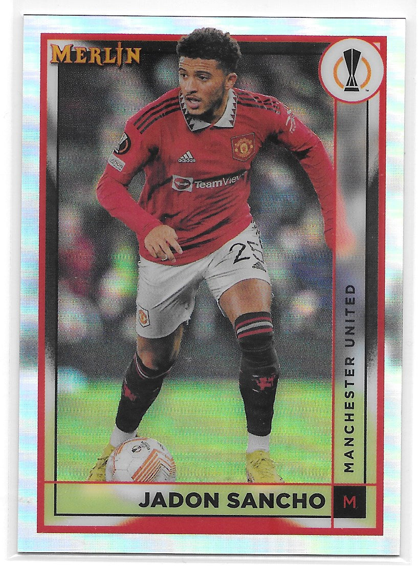 Jadon Sancho (Manchester United) Refractor Topps Merlin Chrome UCC 22-23