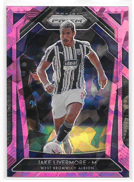 Jake Livermore (West Bromwich Albion) Pink Ice Panini Prizm Premier League 20-21