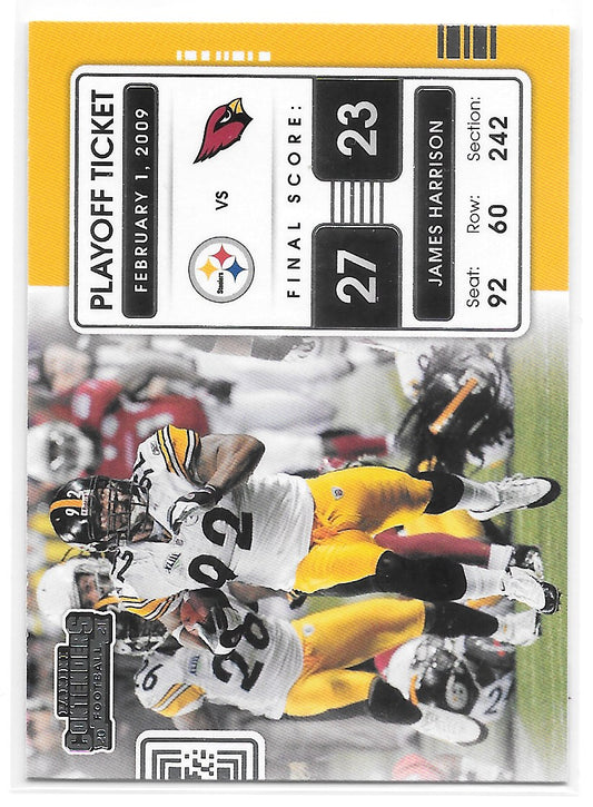 James Harrison (Pittsburgh Steelers) Playoff Ticket Panini Contenders Football 2021