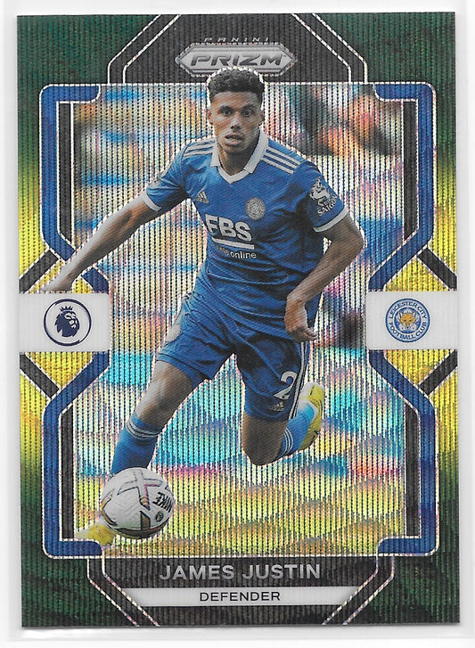 James Justin (Leicester City) MultiColor Panini Prizm Premier League 22-23