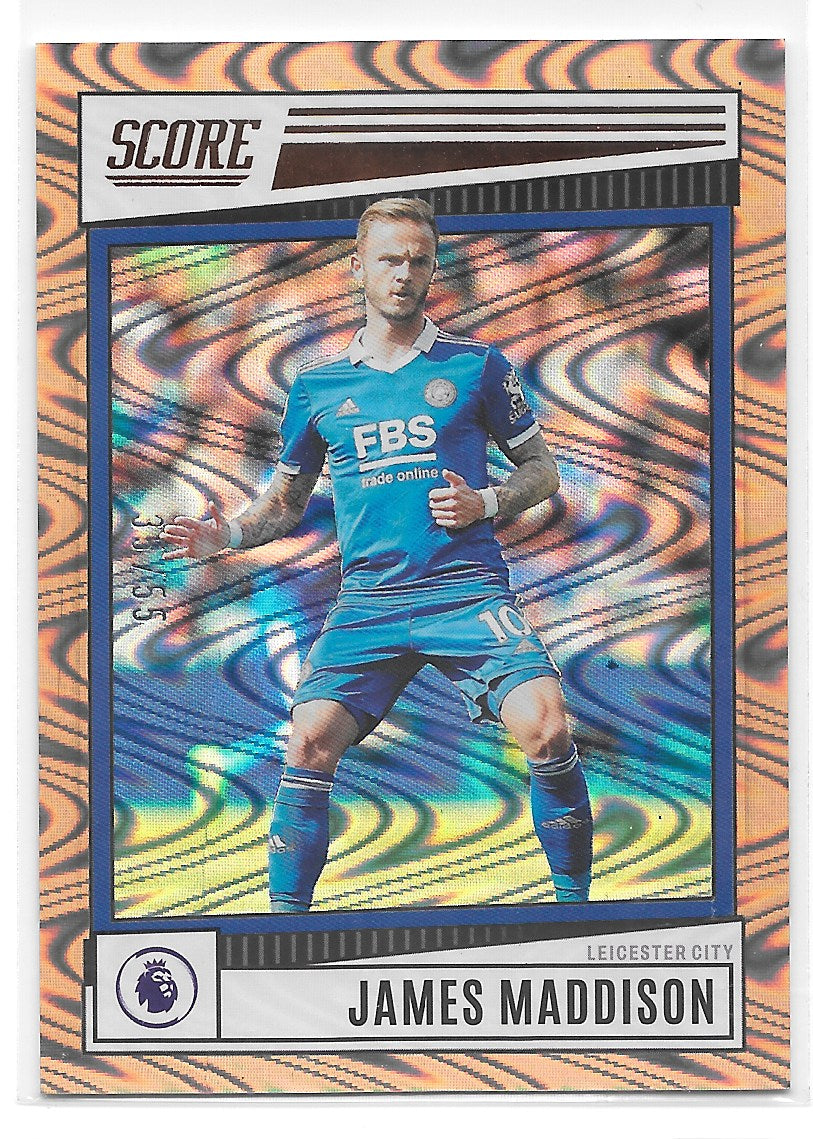 James Maddison (Leicester City) Bronze Swirl /55 Panini Score Premier League 22-23