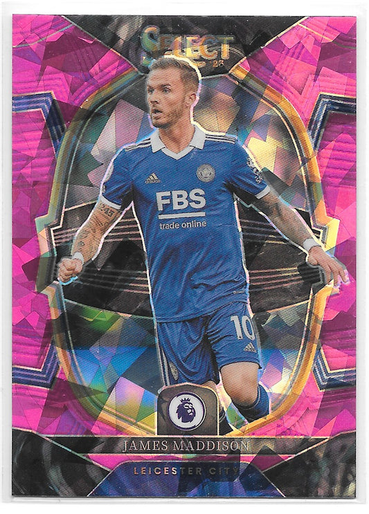 James Maddison (Leicester City FC) Terrace Pink Ice Panini Select Premier League 22-23