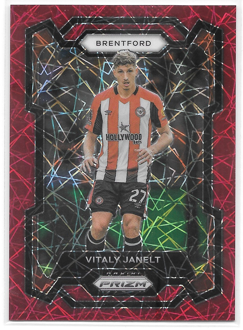 Vitaly Janelt (Brentford) Red Lazer /49 Panini Prizm Premier League 23-24