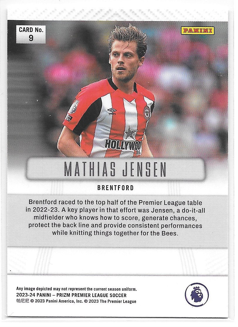 Mathias Jensen (Brentford) Flashback 2012 Panini Prizm Premier League 23-24