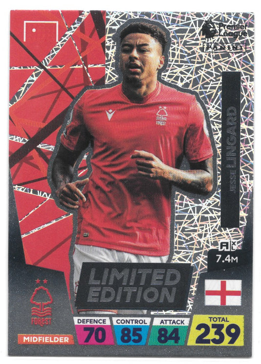 Jesse Lingard (Nottingham Forest) Limited Edition Premier League Adrenalyn XL 22/23