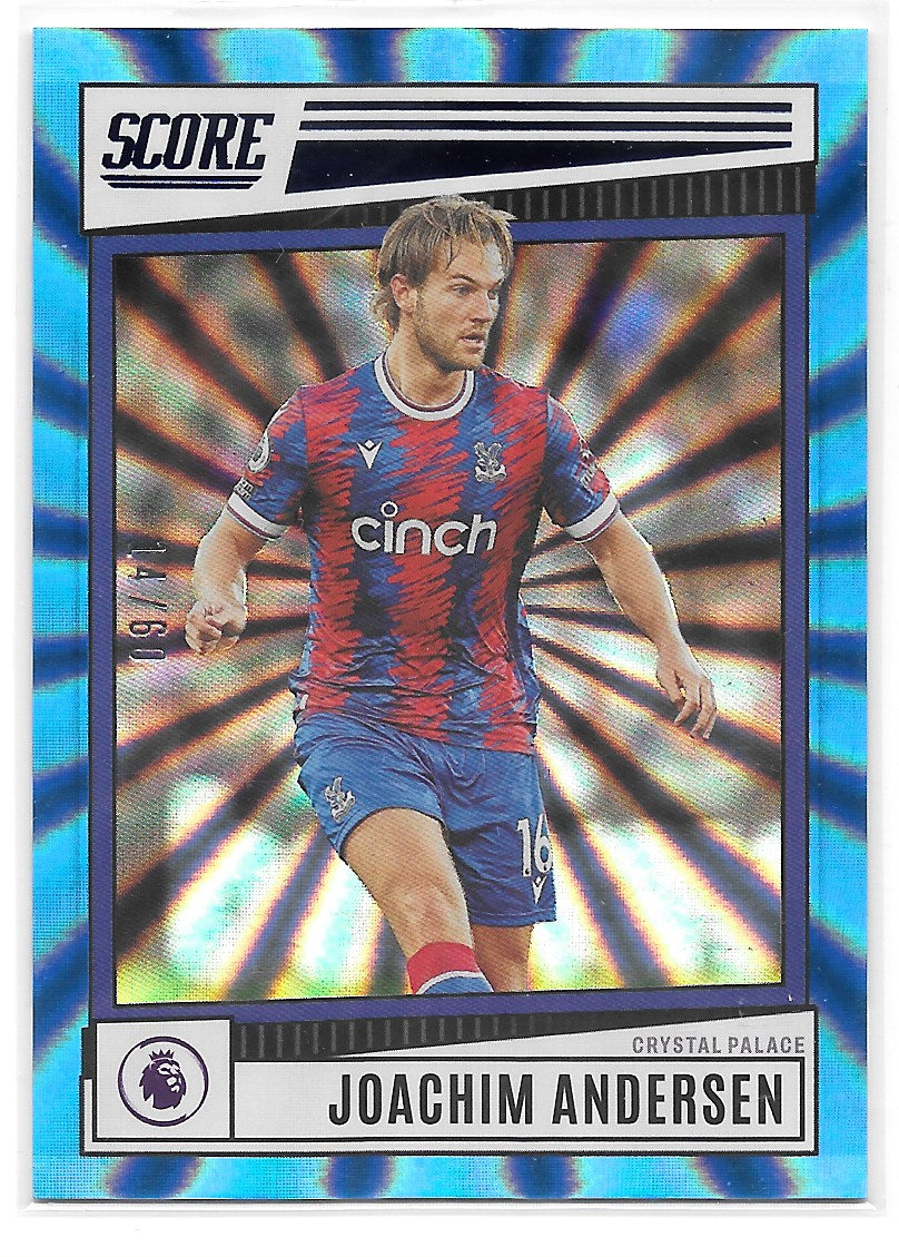 Joachim Andersen (Crystal Palace) Blue Laser /60 Panini Score Premier League 22-23