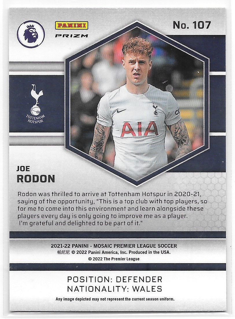 Joe Rodon (Tottenham Hotspur) Mosaic RC Panini Mosaic Premier League 21-22