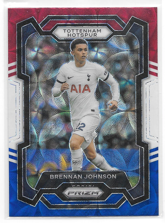 Brennan Johnson (Tottenham Hotspur) Red White & Blue Choice Panini Prizm Premier League 23-24