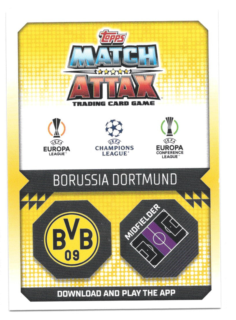 Jude Bellingham (Borussia Dortmund) Crystal Blue Performance Boost Match Attax 2023