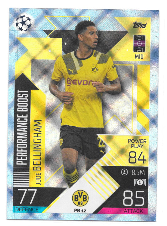 Jude Bellingham (Borussia Dortmund) Crystal Blue Performance Boost Match Attax 2023