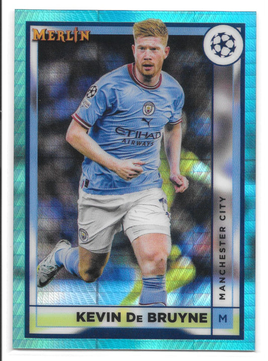 Kevin De Bruyne (Manchester City) Aqua Prism Refractor Topps Merlin Chrome UCC 22-23