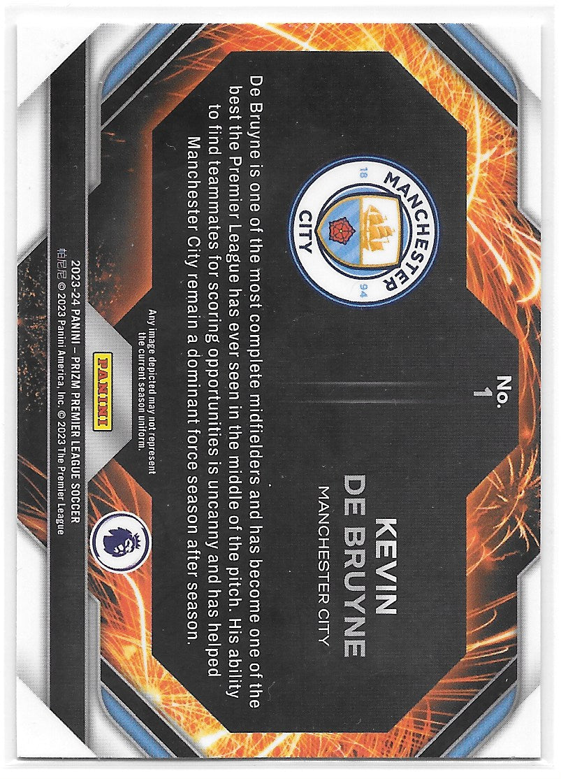 Kevin De Bruyne (Manchester City) Fireworks Panini Prizm Premier League 23-24