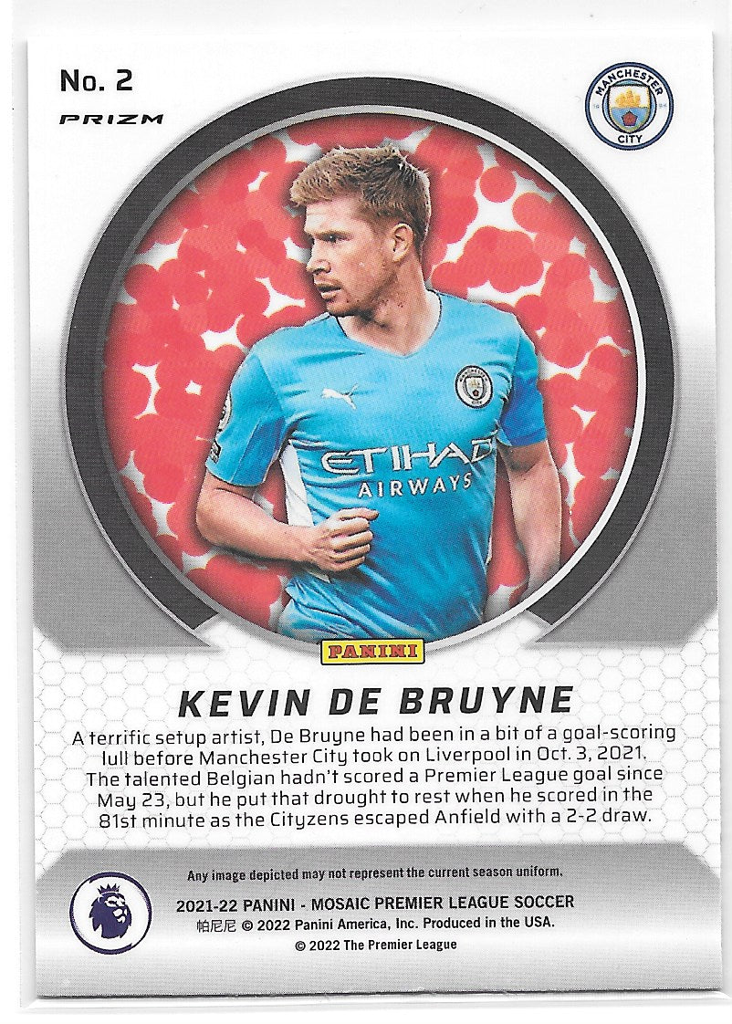 Kevin De Bruyne (Manchester City) International Men of Mastery Mosaic Panini Mosaic Premier League 21-22