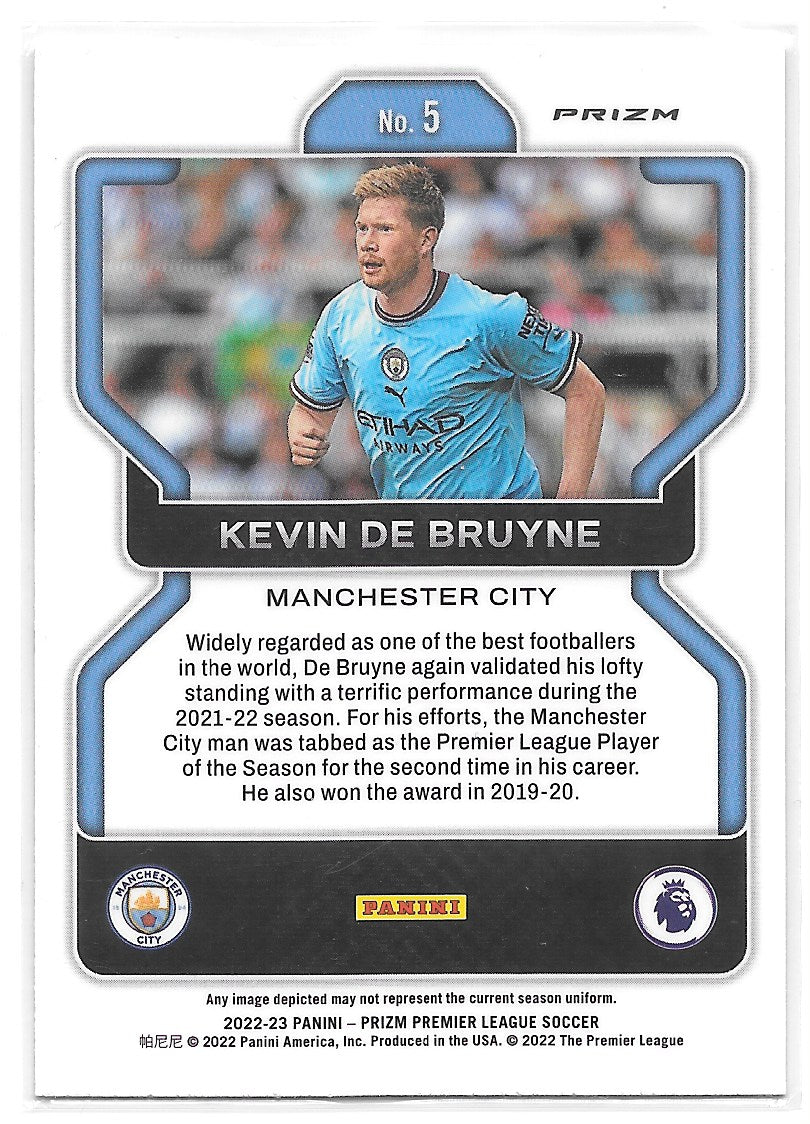 Kevin De Bruyne (Manchester City) Mojo Panini Prizm Premier League 22-23