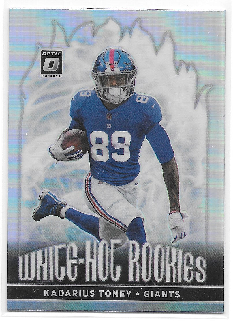 Kadarius Toney (New York Giants) White Hot Rookies Panini Donruss Optic Football 2021