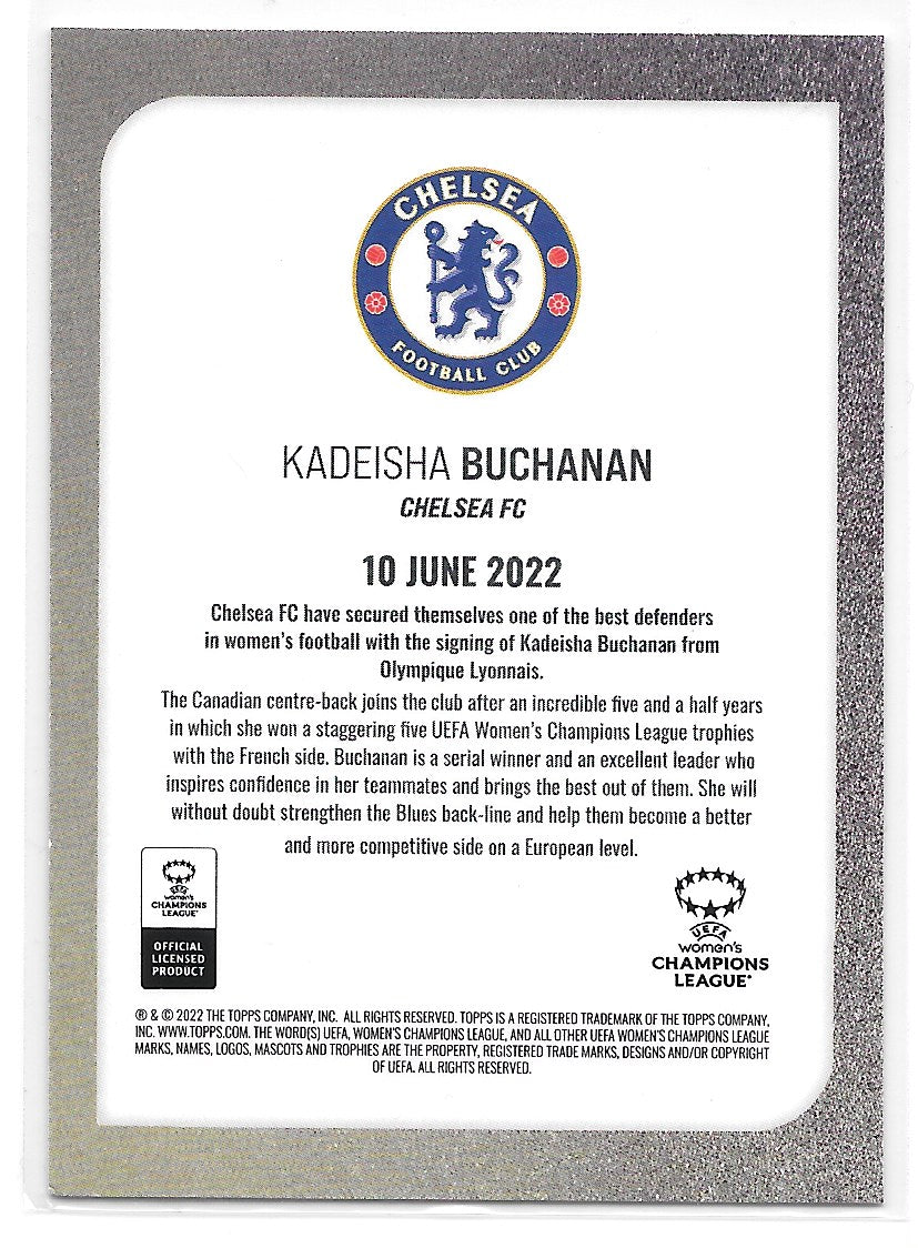 Kadeisha Buchanan (Chelsea FC) Star Signing Topps UEFA Summer Signings 22-23