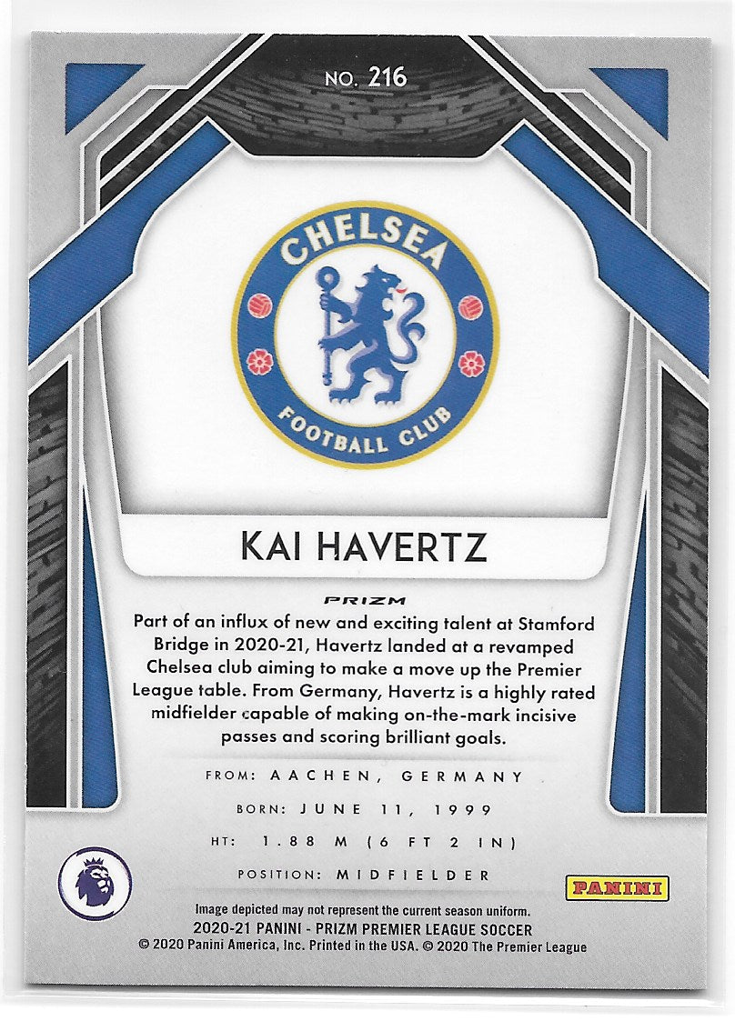 Kai Havertz (Chelsea FC) Red White Blue Panini Prizm Premier League 20-21