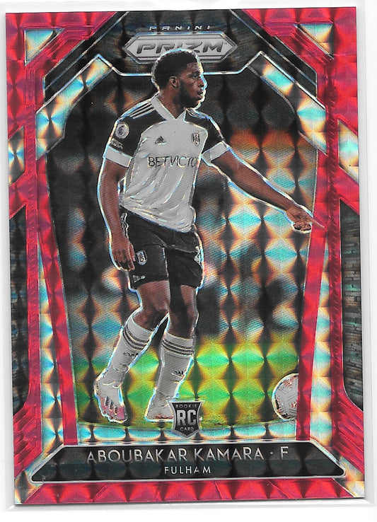 Aboubakar Kamara (Fulham) Red Mosaic /159 RC Panini Prizm Premier League 20-21