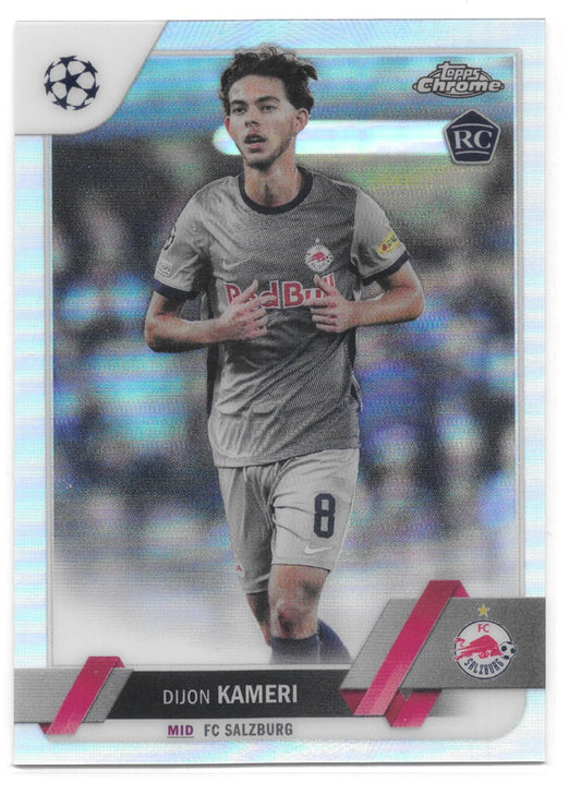 Dijon Kameri (FC Salzburg) Refractor RC Topps Chrome UEFA Club Competitions 22-23