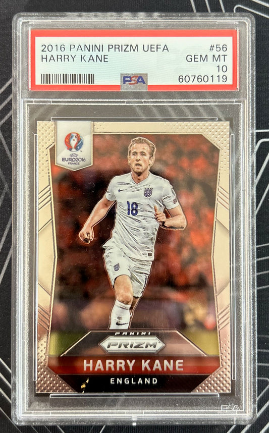 Harry Kane (England) Base Panini Prizm UEFA Euro 2016 PSA 10