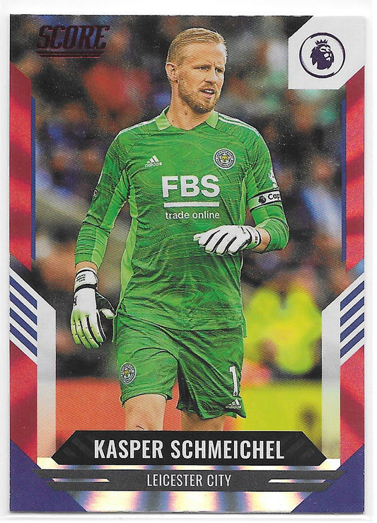 Kasper Schmeichel (Leicester City) Red Laser Panini Score Premier League 21-22