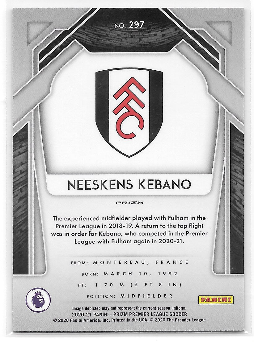 Neeskens Kebano (Fulham FC) Blue Pulsar RC Panini Prizm Premier League 20-21