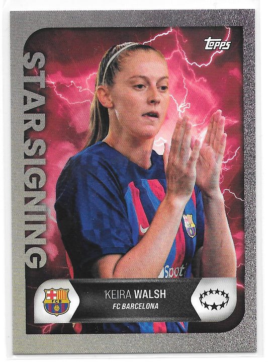 Keira Walsh (FC Barcelona) Star Signing Topps UEFA Summer Signings 22-23