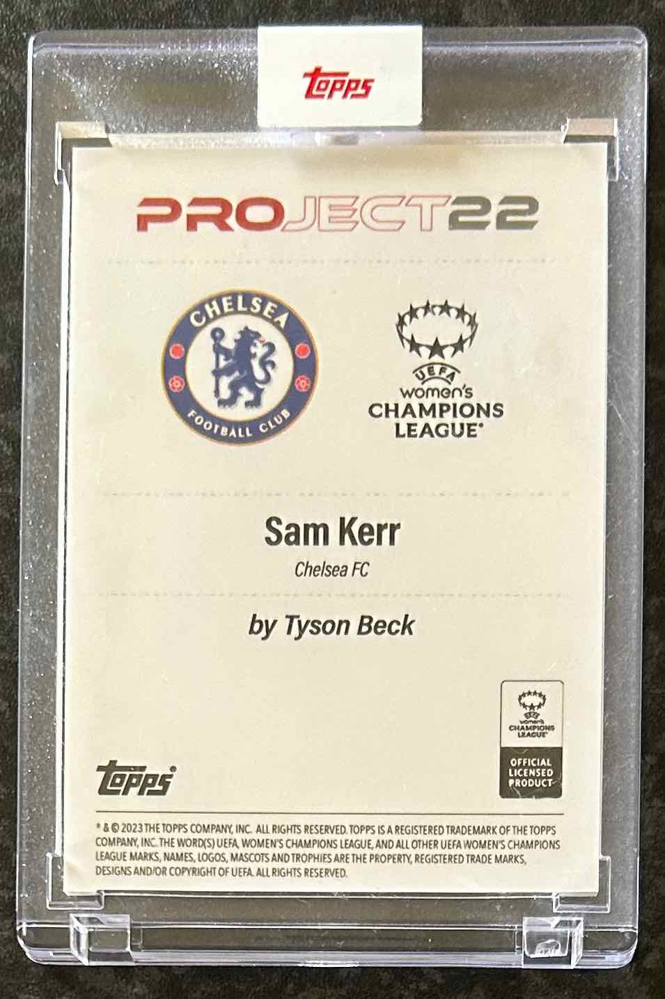 Sam Kerr (Chelsea) x Tyson Beck Topps Project 2022