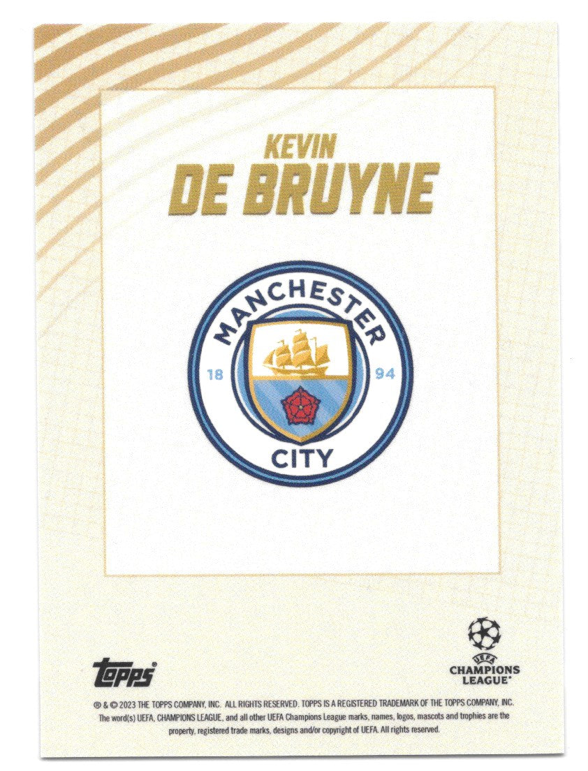 Kevin De Bruyne (Manchester City) Gold Topps Gold x Dan Leydon UEFA 22-23