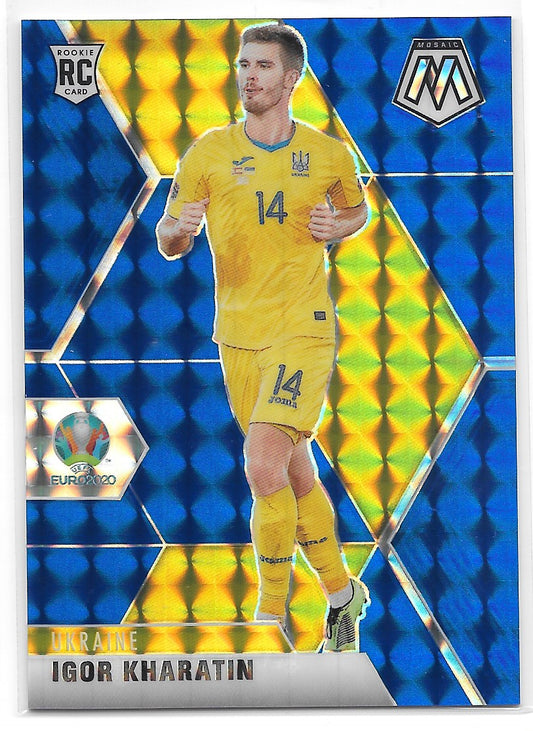 Igor Kharatin (Ukraine) Blue Mosaic /99 Panini Mosaic UEFA Euro 2020