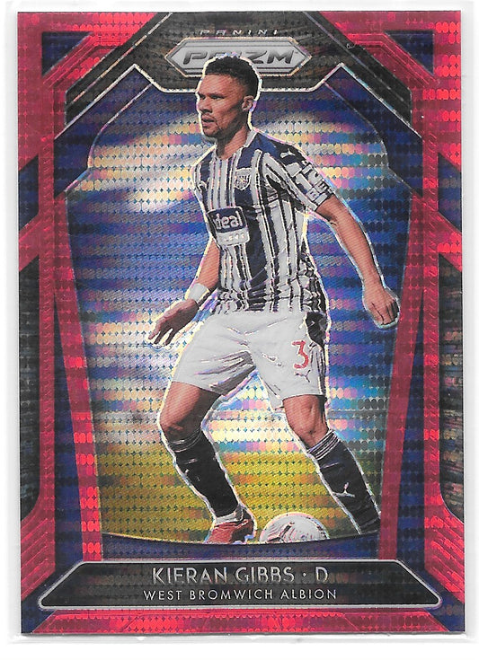 Kieran Gibbs (West Bromwich Albion) Red Pulsar Panini Prizm Premier League 20-21