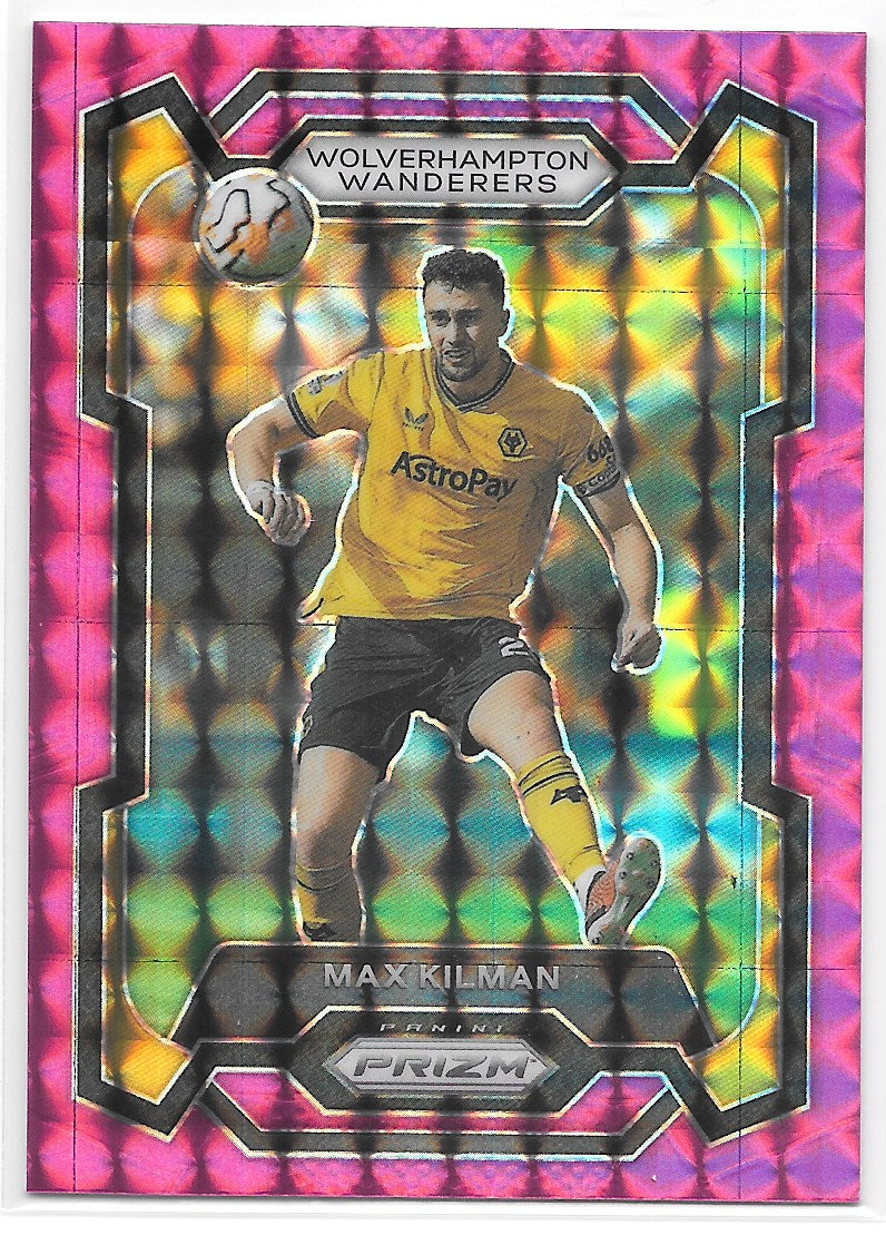 Max Kilman (Wolverhamton Wanderers) Pink Mosaic Panini Prizm Premier League 23-24