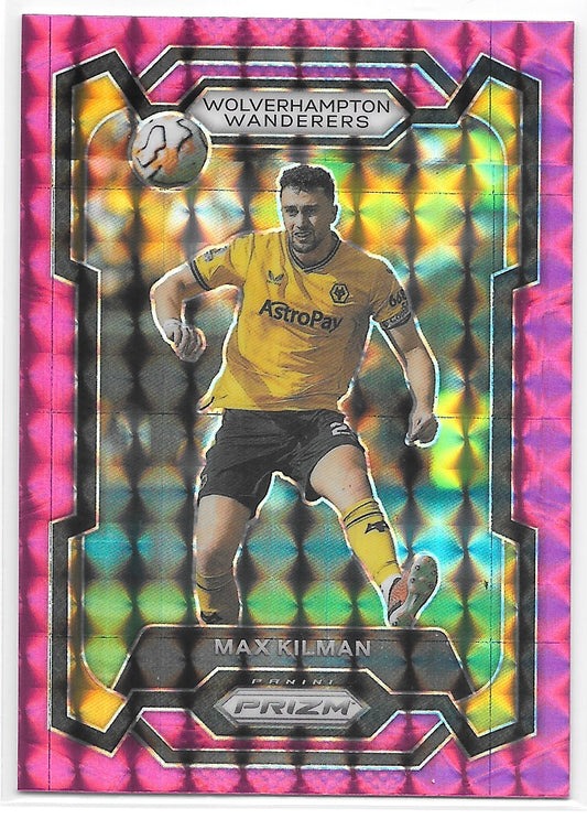 Max Kilman (Wolverhamton Wanderers) Pink Mosaic Panini Prizm Premier League 23-24