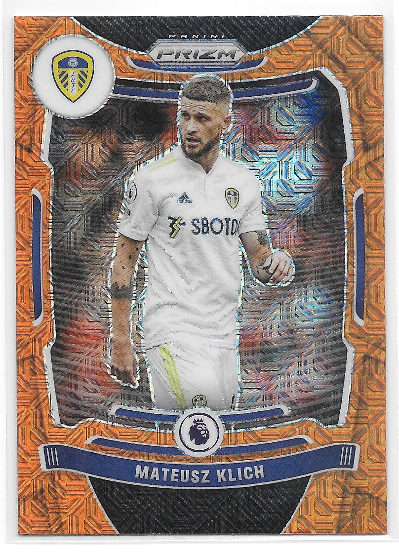 Mateusz Klich (Leeds United FC) Orange Mojo Panini Prizm Premier League 21-22