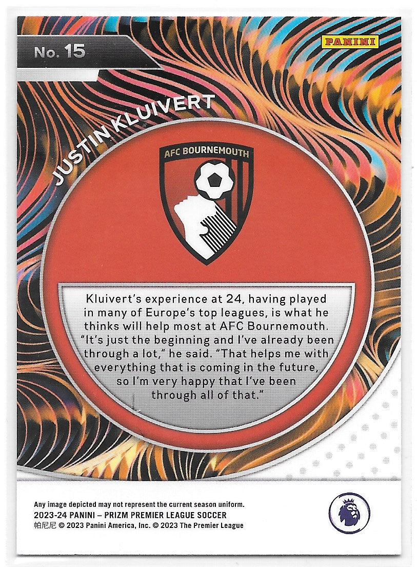 Justin Kluivert (AFC Bournemouth) Fractal Panini Prizm Premier League 23-24