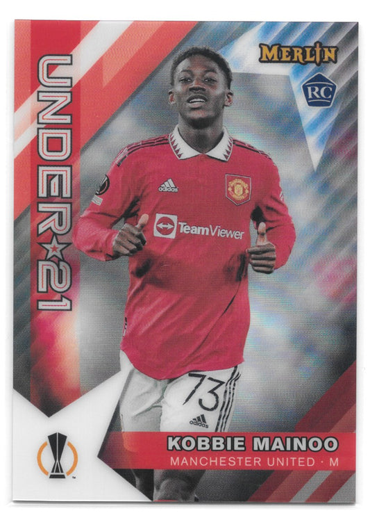 Kobbie Mainoo (Manchester United) Under 21 Stars Topps Merlin Chrome UCC 22-23