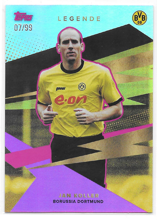 Jan Koller (Borussia Dortmund) Pink /99 Topps Borussia Dortmund Team Set 21-22