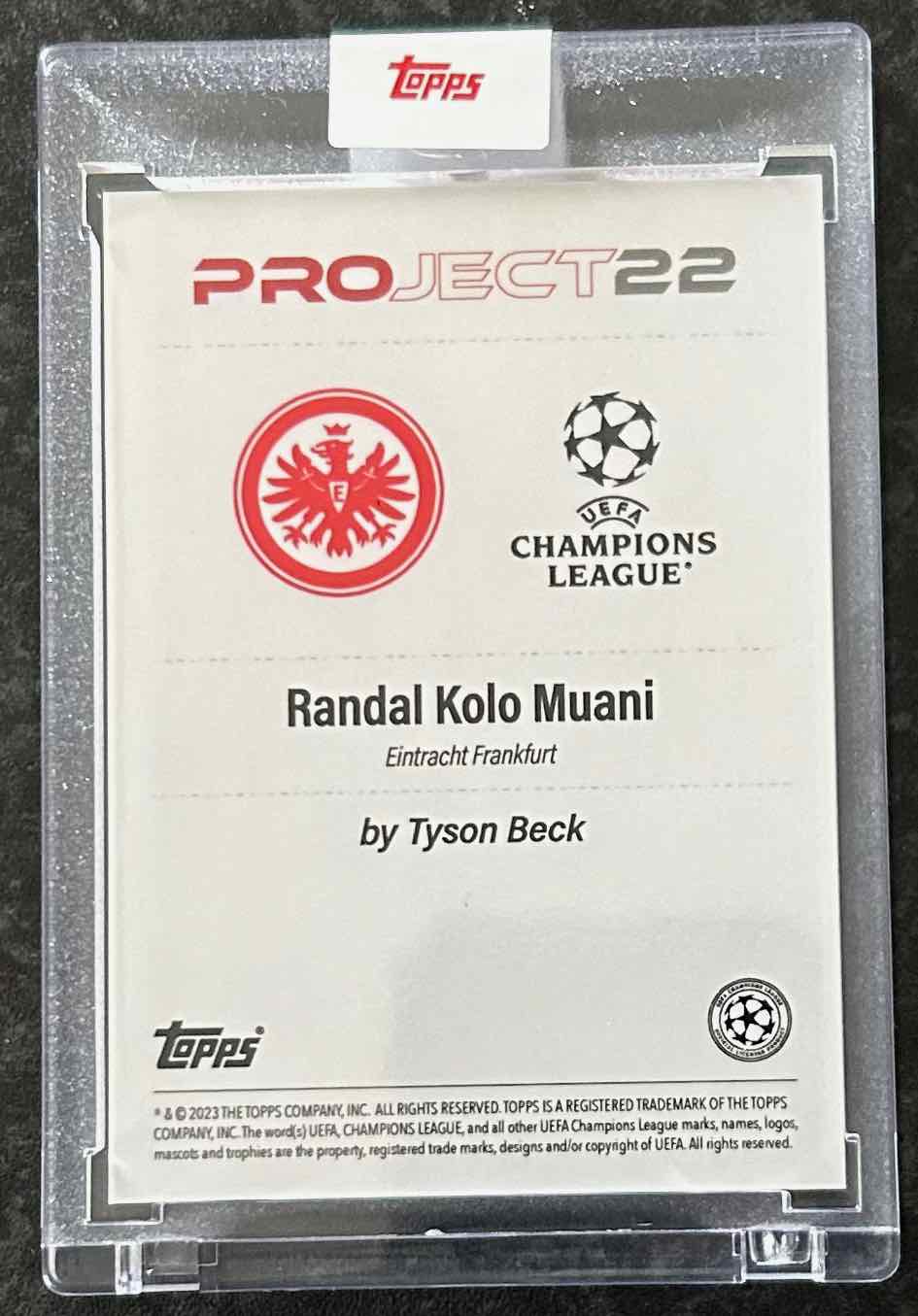 Randal Kolo Muani (Eintracht Frankfurt) x Tyson Beck Topps Project 2022