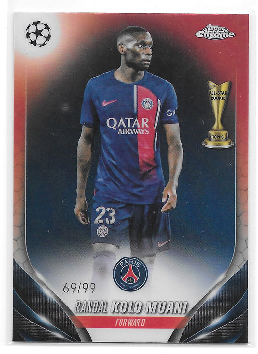 Randal Kolo Muani (PSG) Colour Match /99 Topps Chrome UCC 23-24