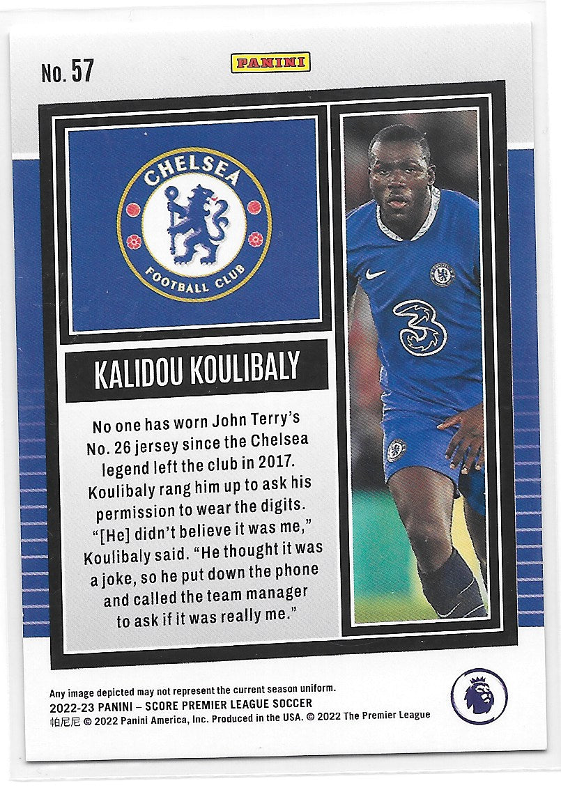 Kalidou Koulibaly (Chelsea FC) Pink Swirl /45 Panini Score Premier League 22-23