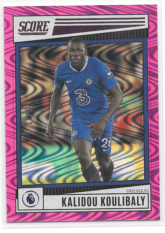 Kalidou Koulibaly (Chelsea FC) Pink Swirl /45 Panini Score Premier League 22-23