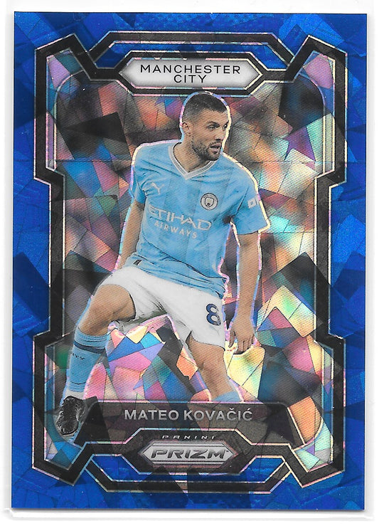 Mateo Kovacic (Manchester City) Blue Ice Prizm /75 Panini Prizm Premier League 23-24
