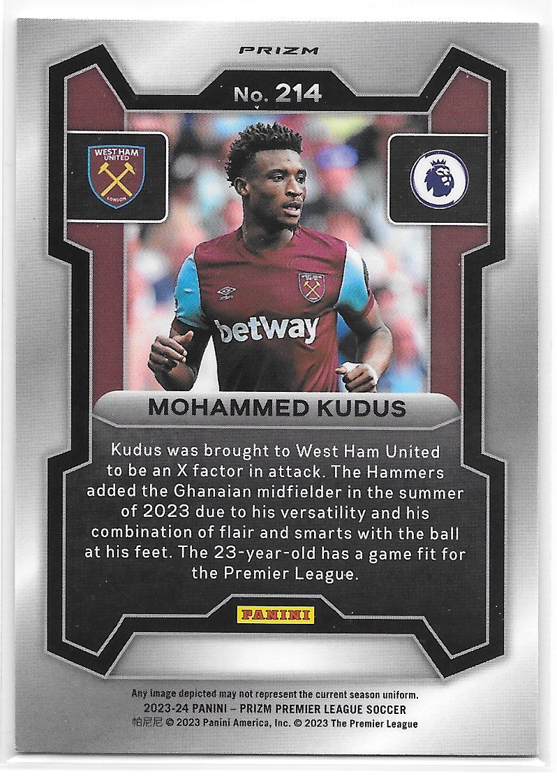 Mohammed Kudus (West Ham United) Breakaway Panini Prizm Premier League 23-24