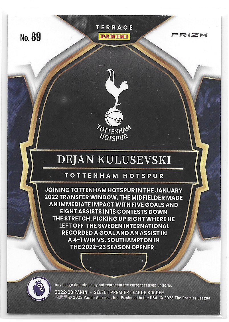 Dejan Kulusevski (Tottenham Hotspur) Terrace Red Panini Select Premier League 22-23