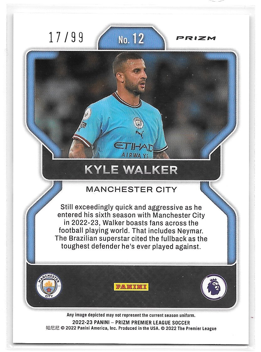 Kyle Walker (Manchester City) Pink Breakaway /99 Panini Prizm Premier League 22-23