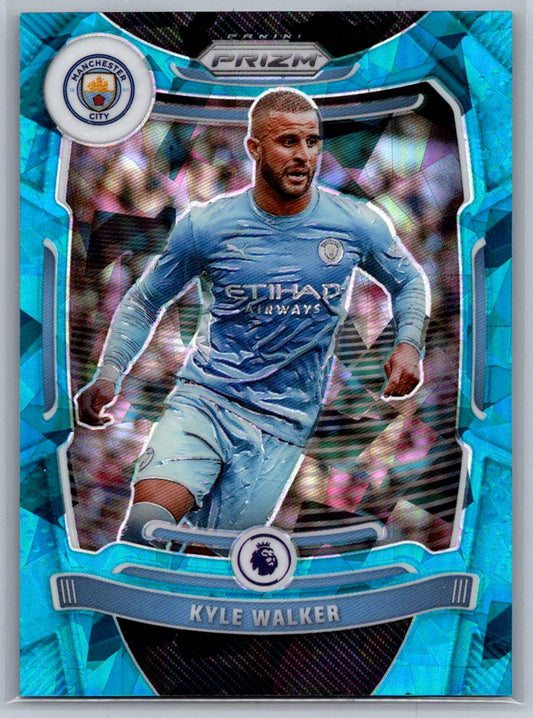 Kyle Walker (Manchester City) Blue Ice Prizm /75 Panini Prizm Premier League 21-22