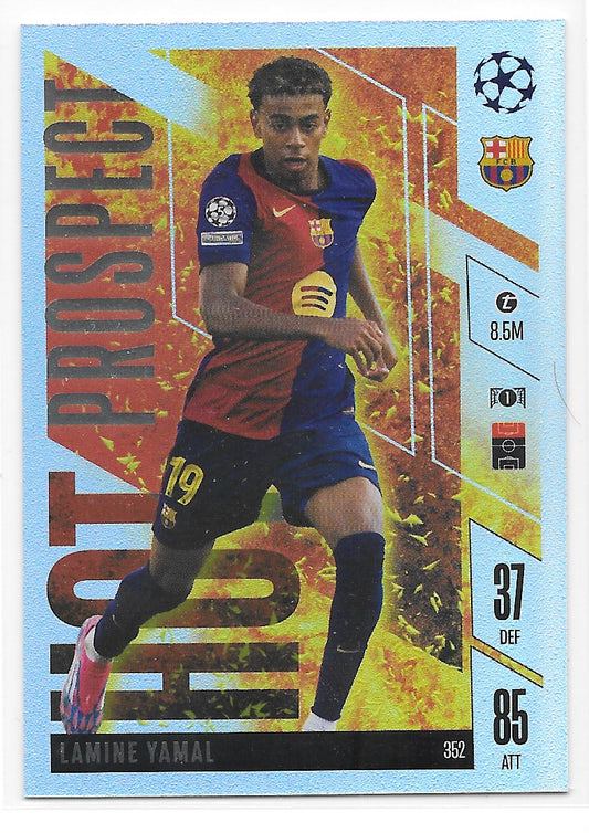 Lamine Yamal (FC Barcelona) Hot Prospect Topps Match Attax Extra 24-25