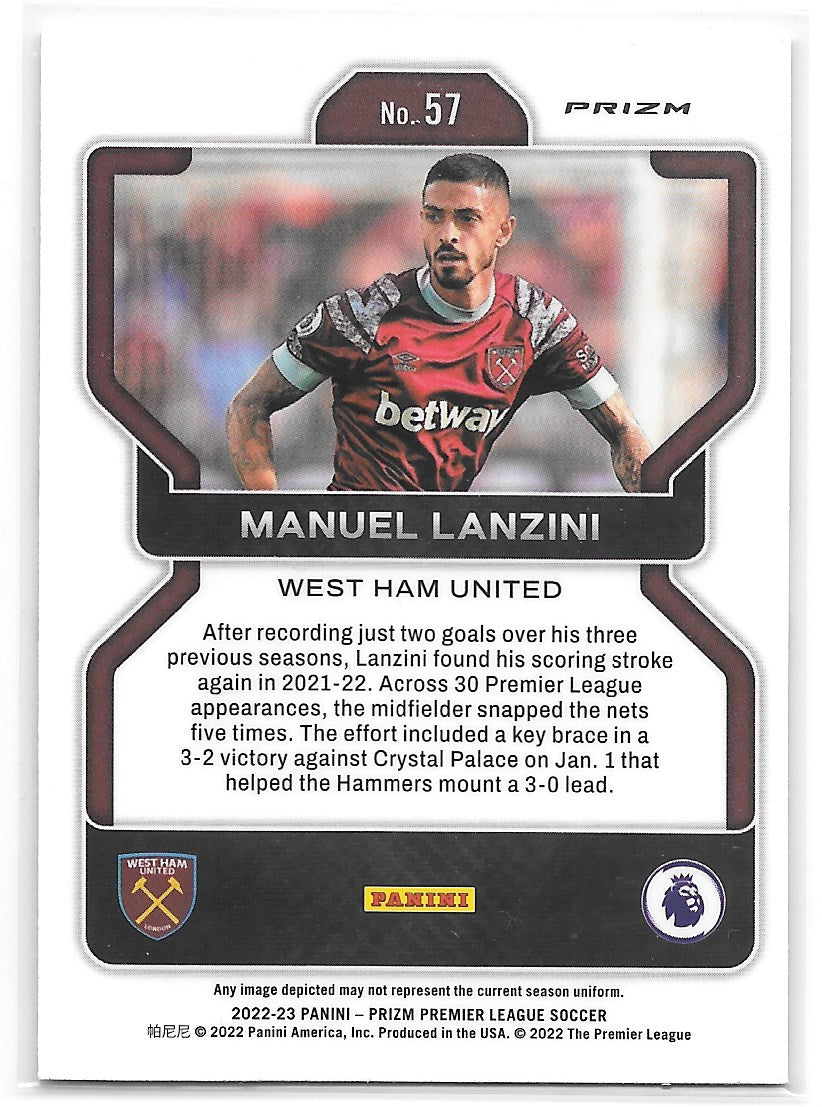 Manuel Lanzini (West Ham United) Breakaway Panini Prizm Premier League 22-23