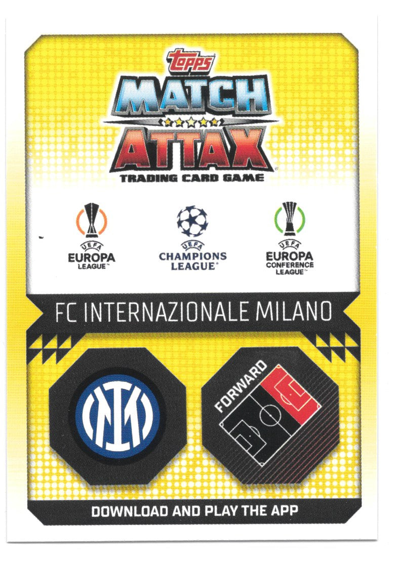 Lautaro Martinez (FC Internazionale Milano) Green Emerald Squad Zone Match Attax Extra 2023